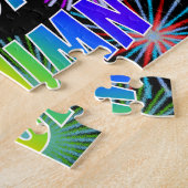 名「AUTUMN」、おもしろい「ハッピーバースデー」 ジグソーパズル (側面)