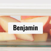 名 – Basic Sans Serif Type Black ラベル (貼付)