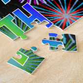 名「BETH」、おもしろい「ハッピーバースデー」 ジグソーパズル (側面)