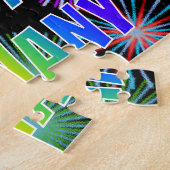 名「BETHANY」、おもしろい「ハッピーバースデー」 ジグソーパズル (側面)