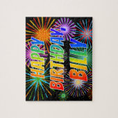 名「BILLY」、おもしろい「ハッピーバースデー」 ジグソーパズル (縦)