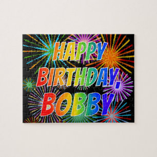 名「BOBBY」、おもしろい「ハッピーバースデー」 ジグソーパズル