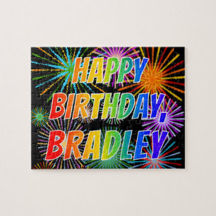 名「BRADLEY」、おもしろい「ハッピーバースデー」 ジグソーパズル