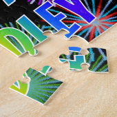 名「BRADLEY」、おもしろい「ハッピーバースデー」 ジグソーパズル (側面)