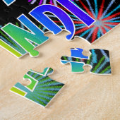 名「BRANDI」、おもしろい「ハッピーバースデー」 ジグソーパズル (側面)