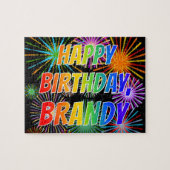 名「BRANDY」、おもしろい「ハッピーバースデー」 ジグソーパズル (横)