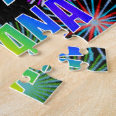 名「BRIANA」、おもしろい「ハッピーバースデー」 ジグソーパズル (側面)