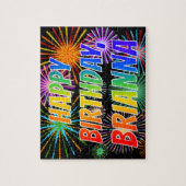 名「BRIANNA」、おもしろい「ハッピーバースデー」 ジグソーパズル (縦)