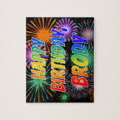 名「BRODY」、おもしろい「ハッピーバースデー」 ジグソーパズル (縦)