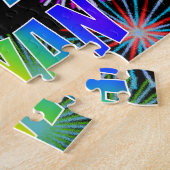 名「BRYAN」、おもしろい「ハッピーバースデー」 ジグソーパズル (側面)