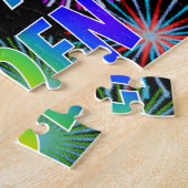 名「CADEN」、おもしろい「ハッピーバースデー」 ジグソーパズル (側面)