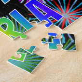 名「CARLA」、おもしろい「ハッピーバースデー」 ジグソーパズル (側面)