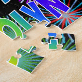 名「CAROLYN」、おもしろい「ハッピーバースデー」 ジグソーパズル (側面)