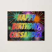 名「CASSANDRA」、おもしろい「ハッピーバースデー」 ジグソーパズル (横)