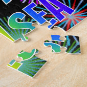 名「CHELSEA」、おもしろい「ハッピーバースデー」 ジグソーパズル (側面)