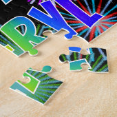 名「CHERYL」、おもしろい「ハッピーバースデー」 ジグソーパズル (側面)