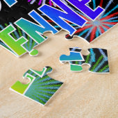 名「CHEYENNE」、おもしろい「ハッピーバースデー」 ジグソーパズル (側面)