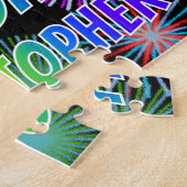 名「CHRISTOPHER」、おもしろい「ハッピーバースデー」 ジグソーパズル (側面)