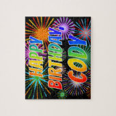 名「CODY」、おもしろい「ハッピーバースデー」 ジグソーパズル (縦)