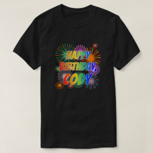 名「CODY」、おもしろい「ハッピーバースデー」 Tシャツ