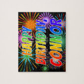 名「CONNOR」、おもしろい「ハッピーバースデー」 ジグソーパズル (縦)