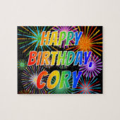 名「CORY」、おもしろい「ハッピーバースデー」 ジグソーパズル (横)