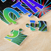 名「DAKOTA」、おもしろい「ハッピーバースデー」 ジグソーパズル (側面)