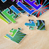 名「DANIELLE」、おもしろい「ハッピーバースデー」 ジグソーパズル (側面)