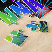 名「DEANNA」、おもしろい「ハッピーバースデー」 ジグソーパズル (側面)