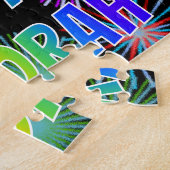 名「DEBORAH」、おもしろい「ハッピーバースデー」 ジグソーパズル (側面)