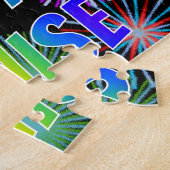 名「DENISE」、おもしろい「ハッピーバースデー」 ジグソーパズル (側面)