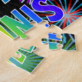 名「DENNIS」、おもしろい「ハッピーバースデー」 ジグソーパズル (側面)