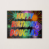 名「DOUGLAS」、おもしろい「ハッピーバースデー」 ジグソーパズル (横)
