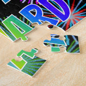 名「EDWARD」、おもしろい「ハッピーバースデー」 ジグソーパズル (側面)