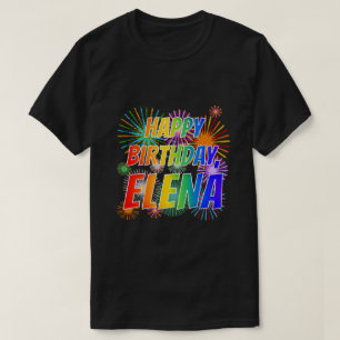 名「ELENA」、おもしろい「ハッピーバースデー」 Tシャツ