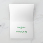 名「ELI」おもしろい「ハッピーバースデー」 カード (内部)