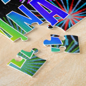 名「ELIANA」、おもしろい「ハッピーバースデー」 ジグソーパズル (側面)