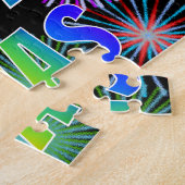 名「ELIAS」、おもしろい「ハッピーバースデー」 ジグソーパズル (側面)