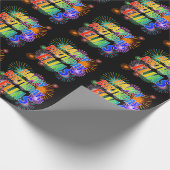 名「ELIAS」、おもしろい「ハッピーバースデー」 ラッピングペーパー (角)