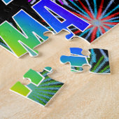 名「EMMA」、おもしろい「ハッピーバースデー」 ジグソーパズル (側面)