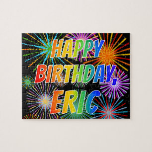 名「ERIC」、おもしろい「ハッピーバースデー」 ジグソーパズル