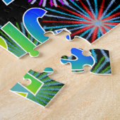 名「ERIC」、おもしろい「ハッピーバースデー」 ジグソーパズル (側面)