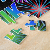 名「ERIK」、おもしろい「ハッピーバースデー」 ジグソーパズル (側面)