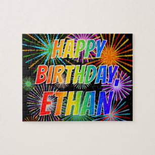 名「ETHAN」、おもしろい「ハッピーバースデー」 ジグソーパズル