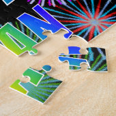 名「EVAN」、おもしろい「ハッピーバースデー」 ジグソーパズル (側面)