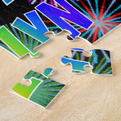 名「EVELYN」、おもしろい「ハッピーバースデー」 ジグソーパズル (側面)