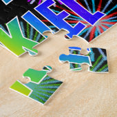 名「EZEKIEL」、おもしろい「ハッピーバースデー」 ジグソーパズル (側面)