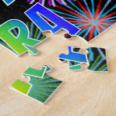 名「EZRA」、おもしろい「ハッピーバースデー」 ジグソーパズル (側面)