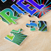 名「GABRIEL」、おもしろい「ハッピーバースデー」 ジグソーパズル (側面)