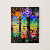 名「GAVIN」、おもしろい「ハッピーバースデー」 ジグソーパズル (縦)